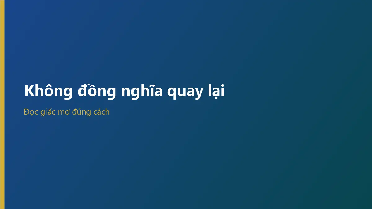 Nhật ký giúp xử lý mơ thấy người yêu cũ